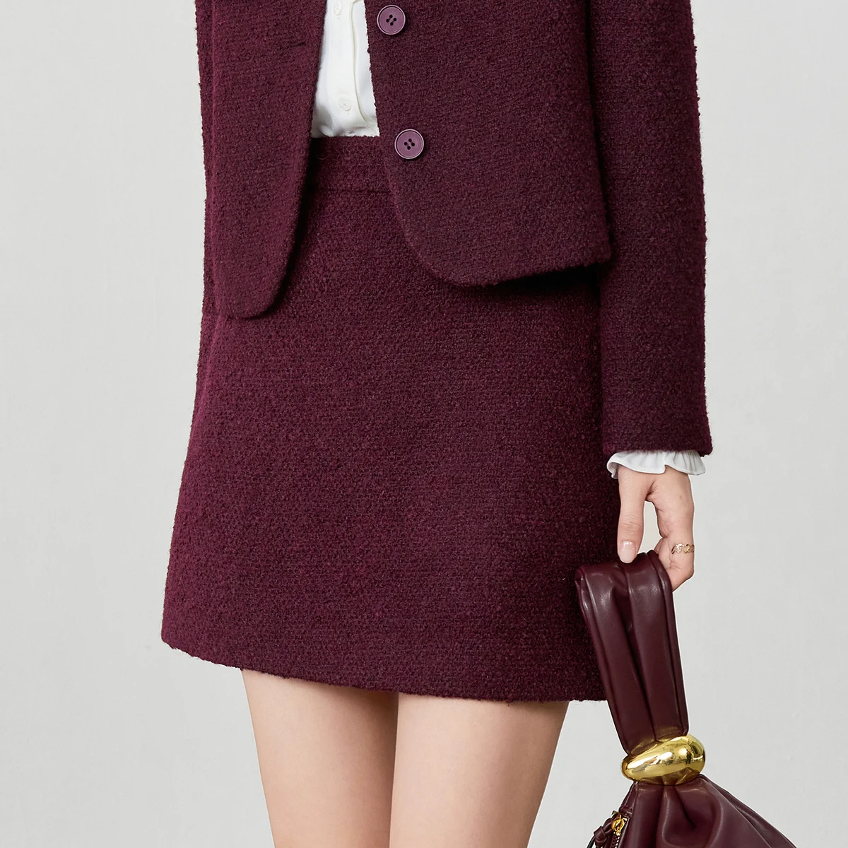 SENTUBILA femmes automne hiver jupe élégante poche a-ligne jupe courte 2025 nouvelle Simple solide jupe femmes vêtements 153QA3202