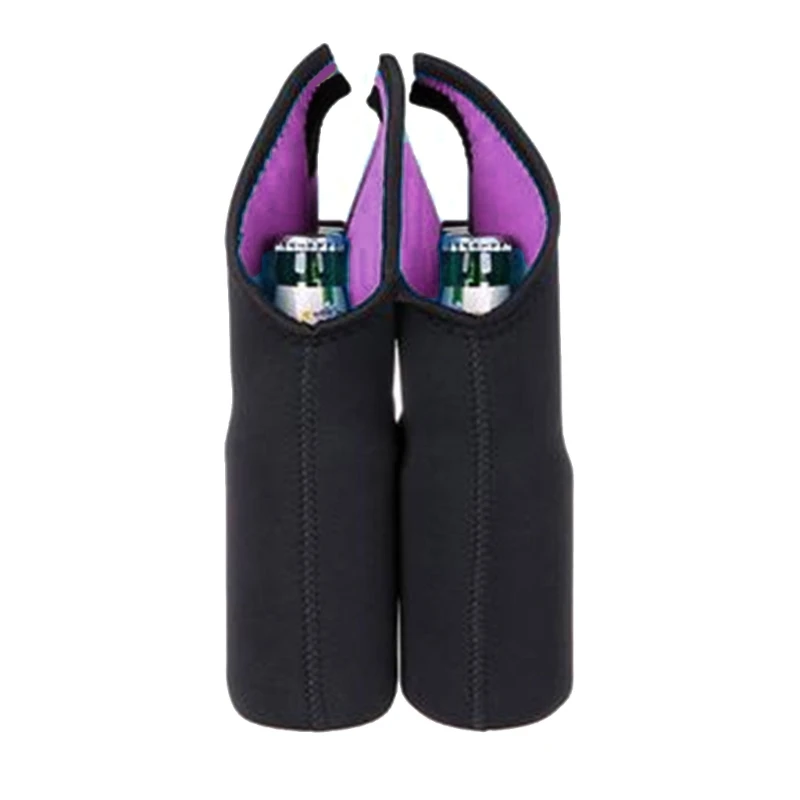 Porta-garrafas 6 porta-garrafas com alça porta-bebidas isoladas neoprene