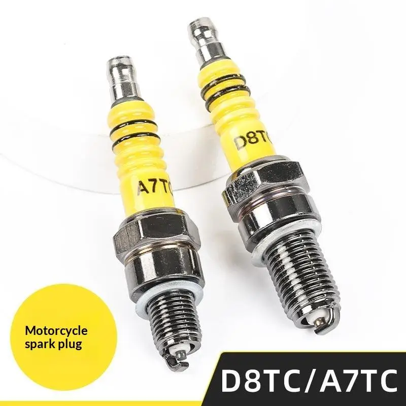 Motorcycle Spark Plugs High Efficiency Ignition Wear Resistant Standard Size Accessories for Off-Road Street Bikes