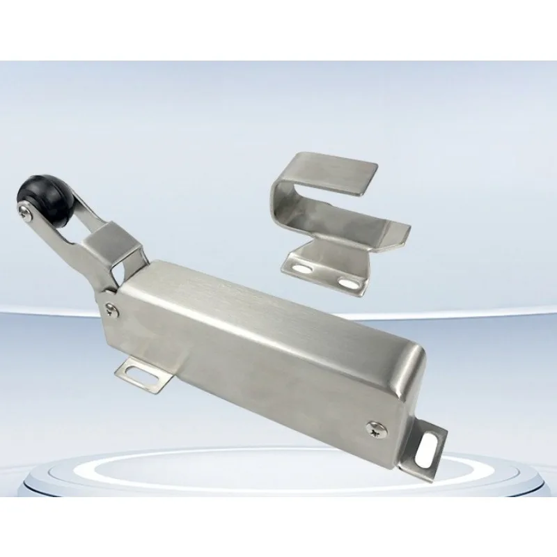 1230 Cold Room Hydraulic Door Closer Stainless Steel Auto Return Latch For Sliding Freezer Door Hardware Accessories