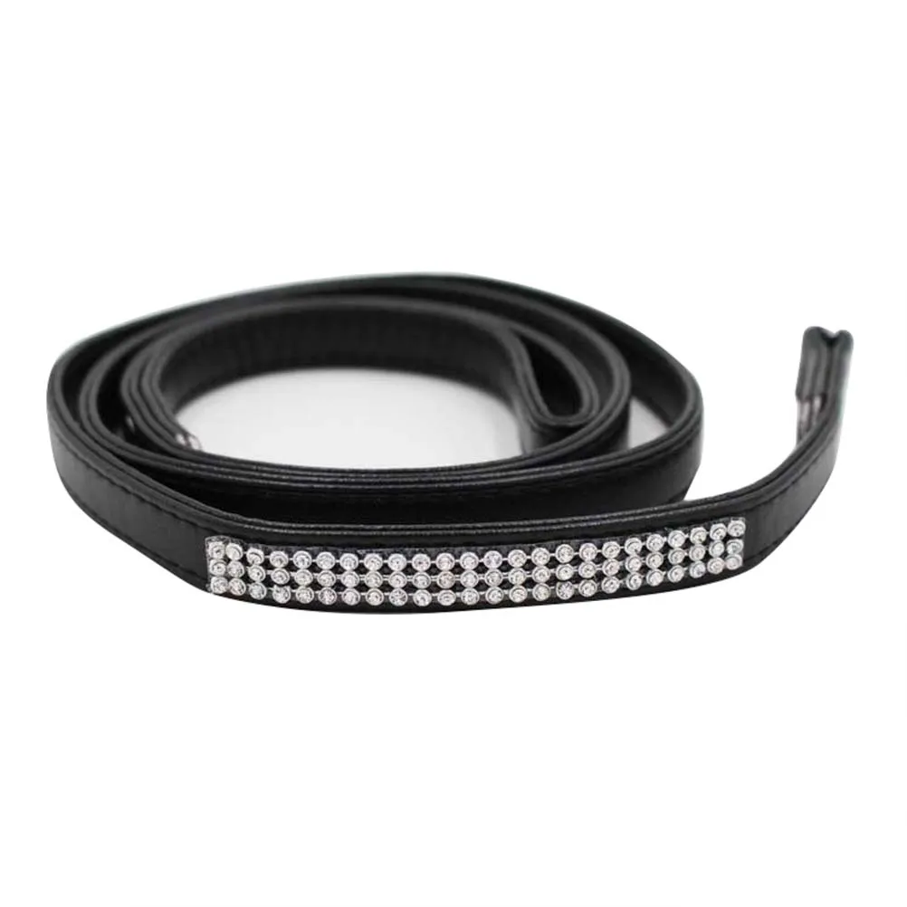 

Rhinestone Dog Leash for Small Dogs Flexible Diamond Studded Pet Walking Leads Outdoor Activities Jogging Hiking Camping