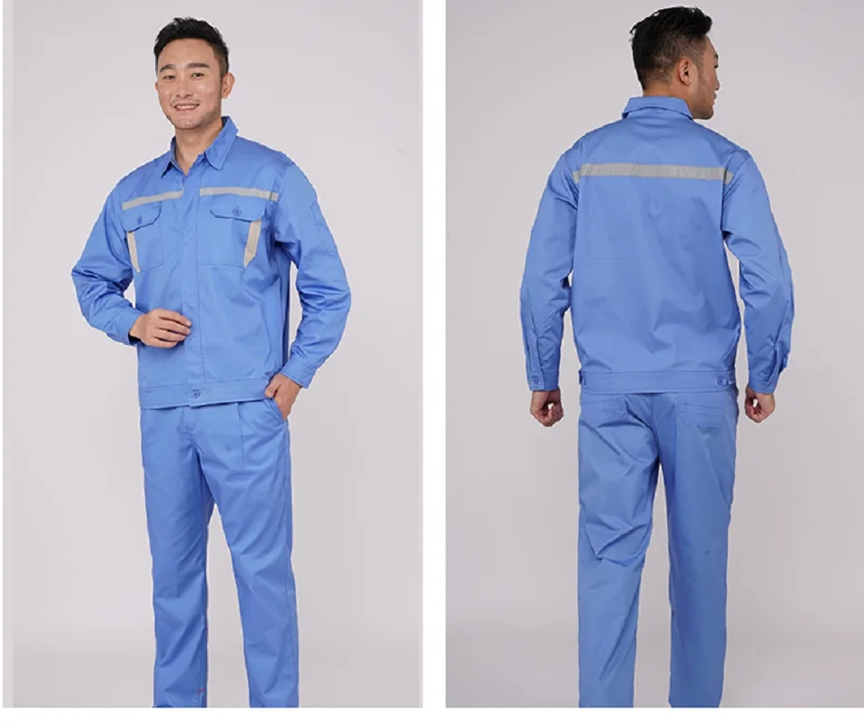 مرحبا فيس ملابس العمل الآمنة مصلح السيارات زي العمل ورشة عمل المصنع بورتر لحام العمل المعطف رجالي عمال حجم كبير #6