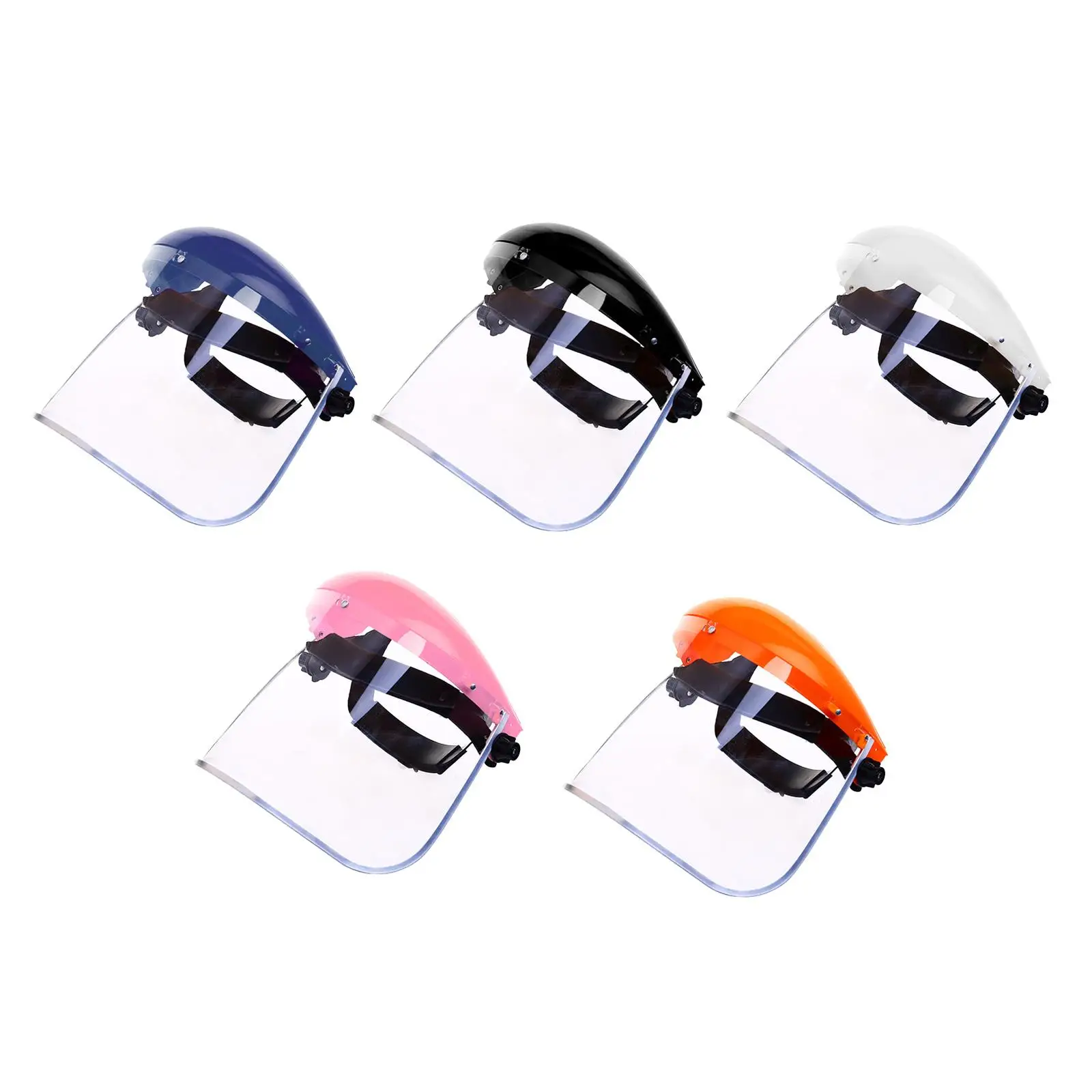 Adjustable Protective Clear Work Welding Visor Helmet Headgear Cover Scratch Resistant for Men and Women