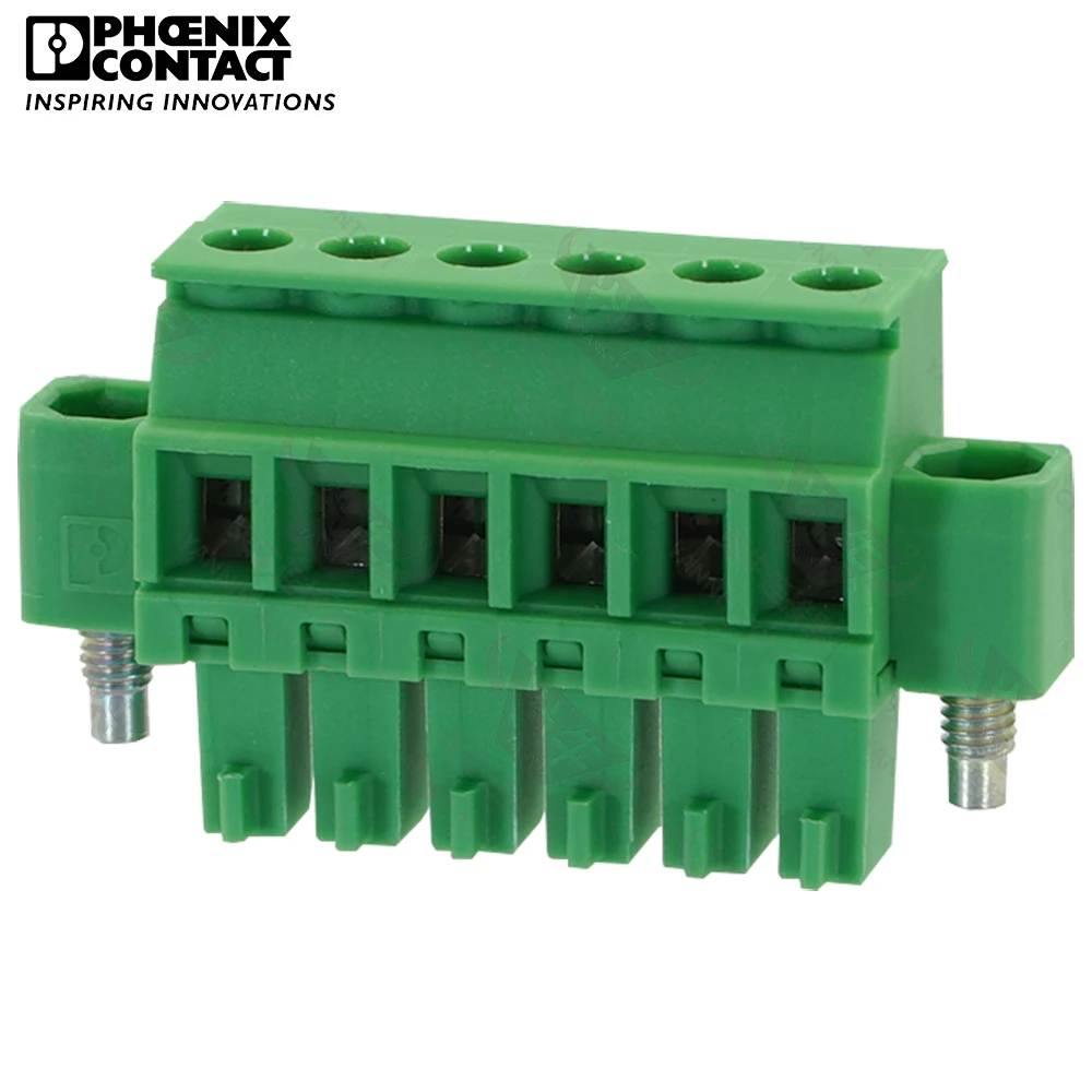 

3.81mm Original Genuine Phoenix Contact Connector PCB Pluggable PLUG-IN Terminal Block 6 Pin MCVR 1.5 STF 3.81 1828388 8A 160V