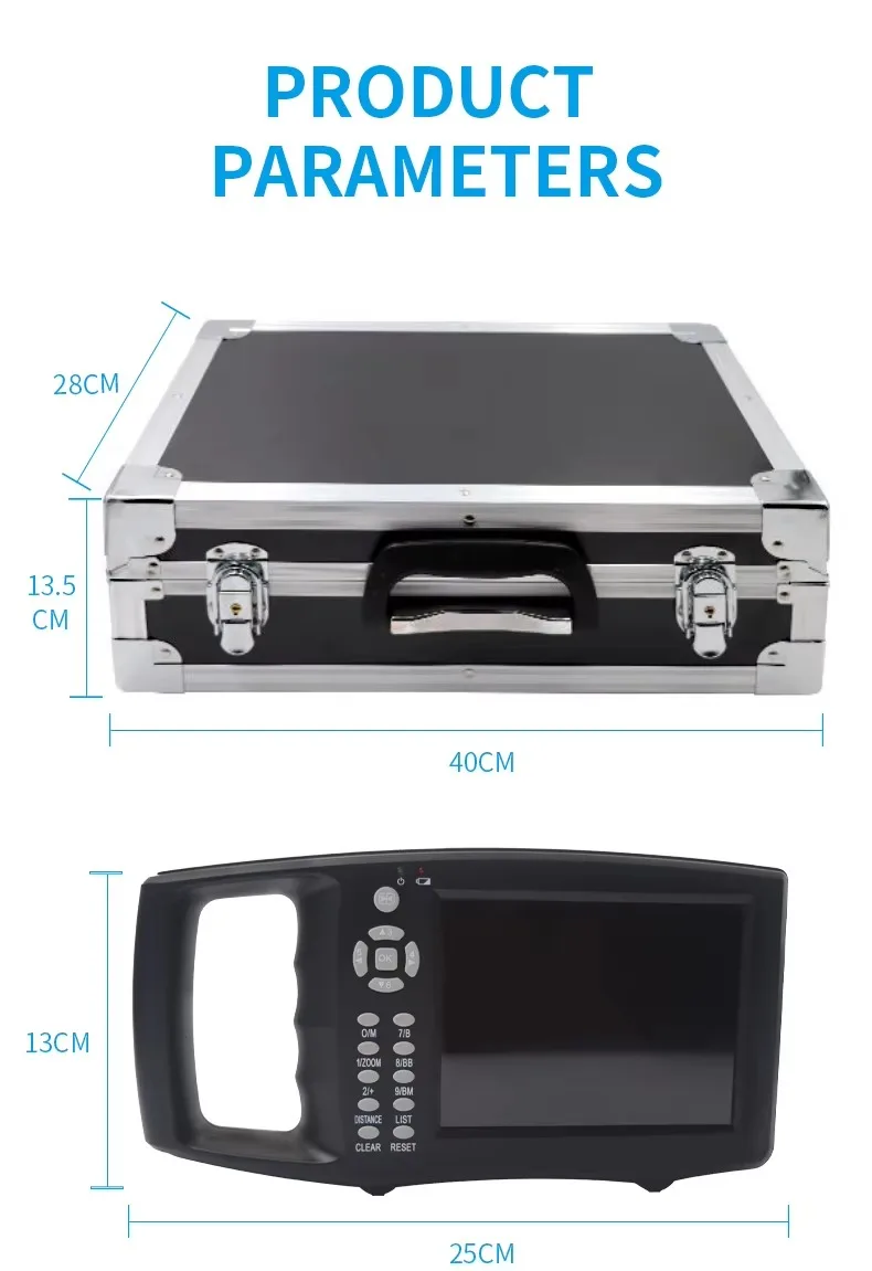 5.6 Inch High Definition Medical Vet Ultrasound Machine 6.5mhz Rectal Linear Diagnostic Ultrasound System for Animals