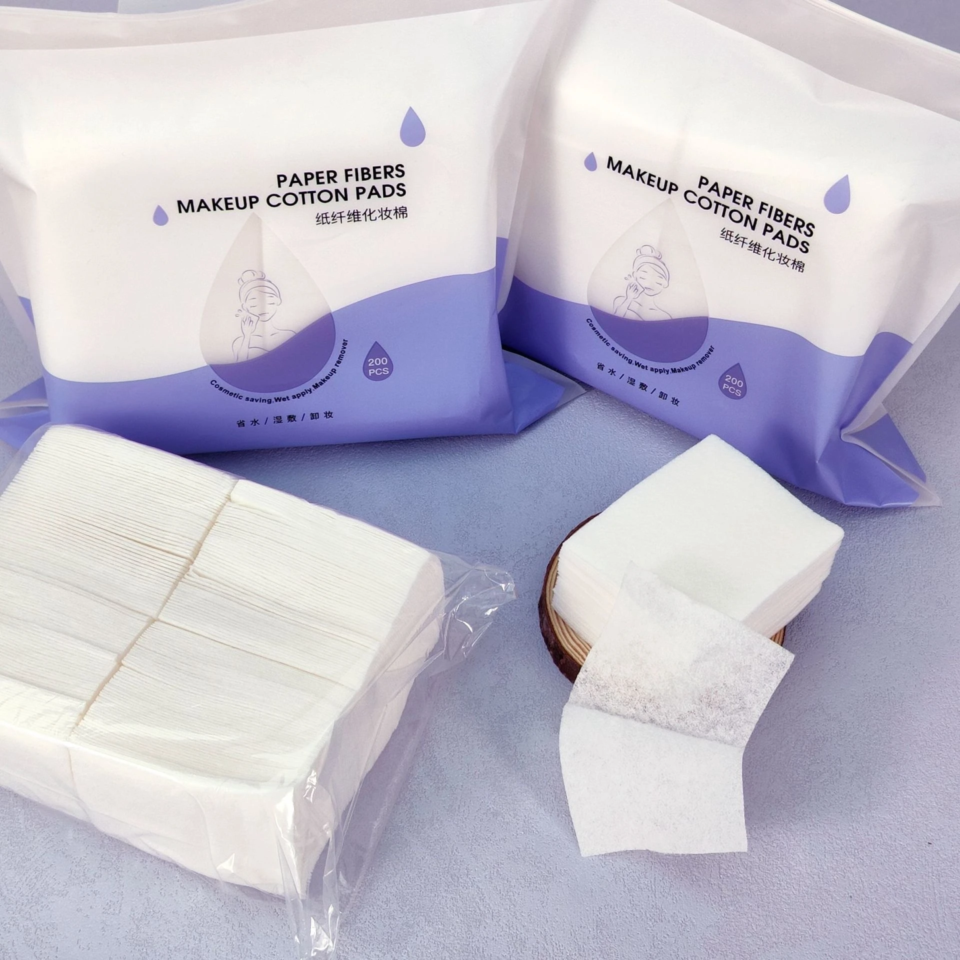

Wholesale High Quality Women'S Disposable Cotton Fiber Cotton Pads Pulp Pads Makeup Cotton Pads