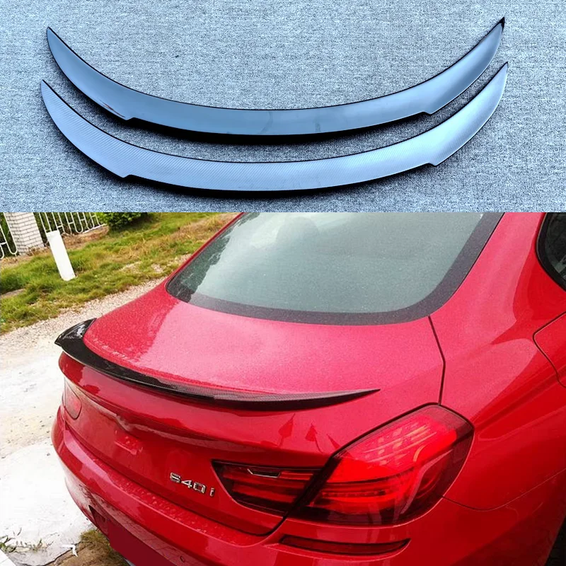 For BMW 6 Series F06 & M6 F12 F13 Carbon Fiber Rear Trunk Spoiler Tail Wing 640i 640d 650i 2011 To 2017 Car Styling Rear Wings