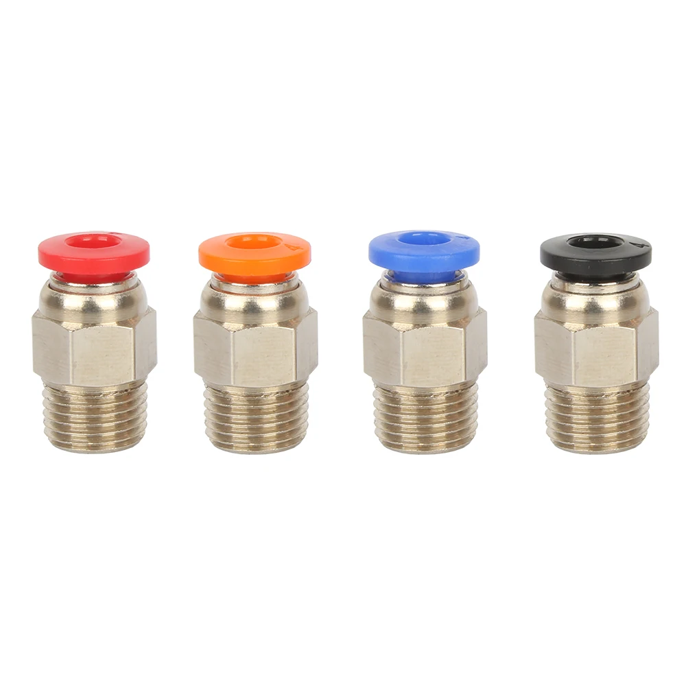 3DSWAY 3D Printer Onderdelen PC4-01 Snelkoppeling Pneumatische Fittings Connector 4*2 Voeden PTFE voor e3dv6 Hotend 1.75mm Filament