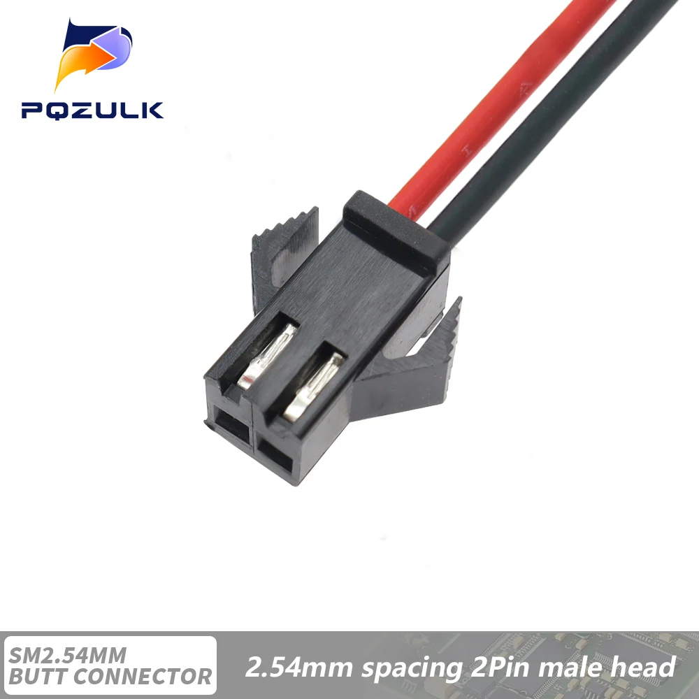 10PCS JST SM 2/3/4/5/6Pins 2,54 MM Stecker Männlichen zu Weiblichen Draht stecker kabel zopf Stecker LED Anschluss linie 20cm Lang