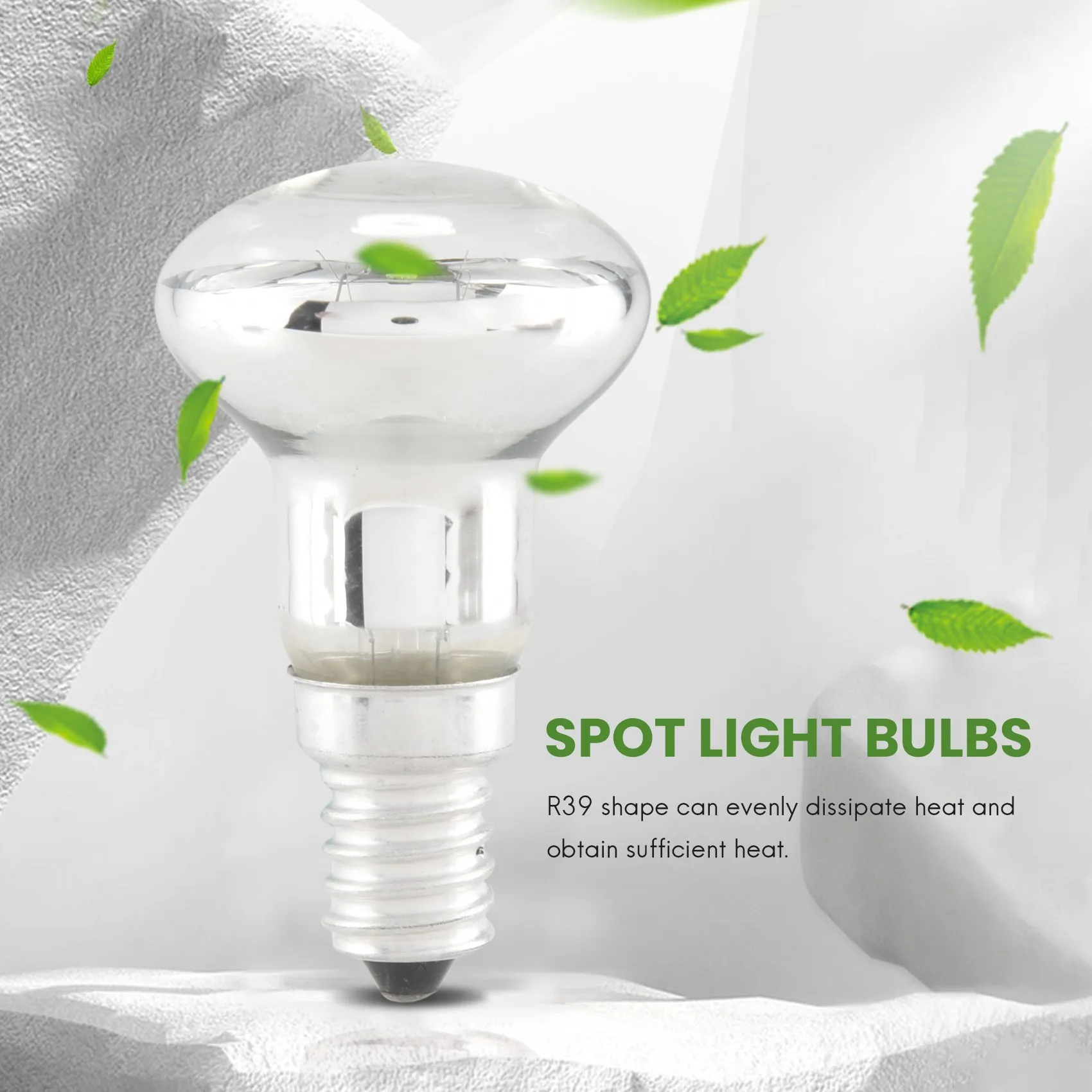 A013 Lámpara de lava de repuesto E14 R39 30W Bombilla de foco con tornillo Reflector transparente Bombillas de luz de punto Lava incandescente 3 piezas