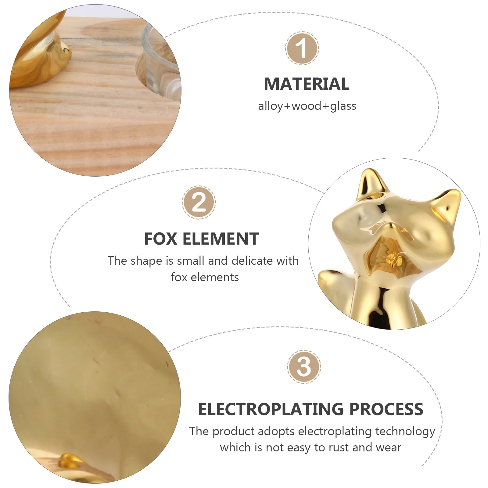 

1 Set Wooden Holder Adornment For Candles Scented Display Christmas Xmas Decoration Glass Candlestand