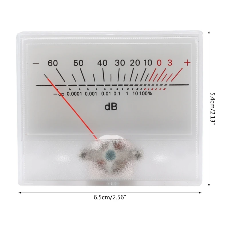 Level Meter DB Level Header VU Meter Audio Level Meter Power Amplifier Meter Yellow Backlight for Home Audio