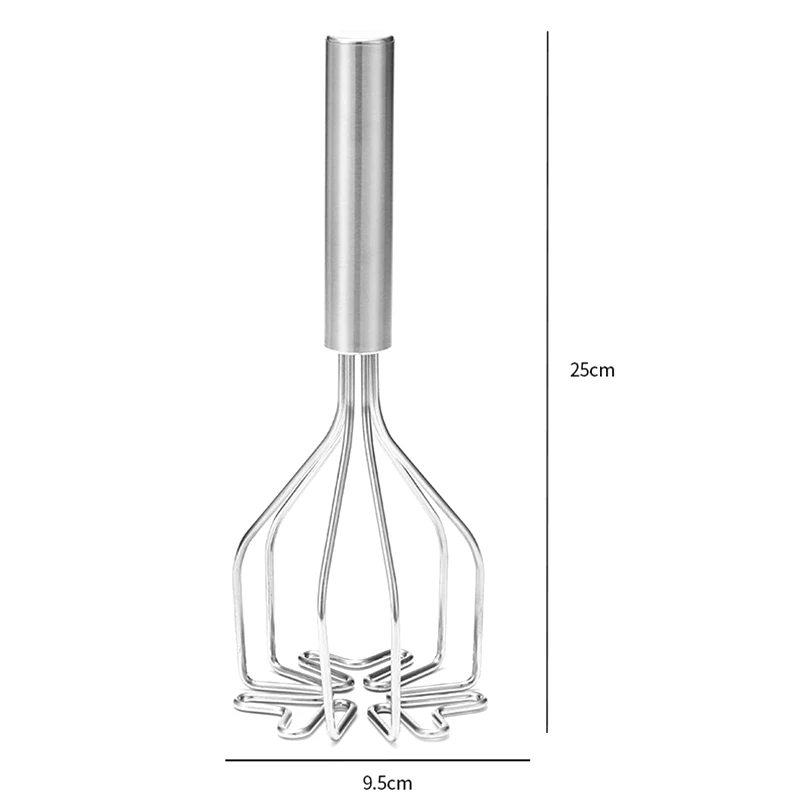 2pcs Kitchen Potato Crusher Tool Stainless Steel Potato Masher Manual Fruit Vegetable Pressure Mud Machine Food Crusher Tool s