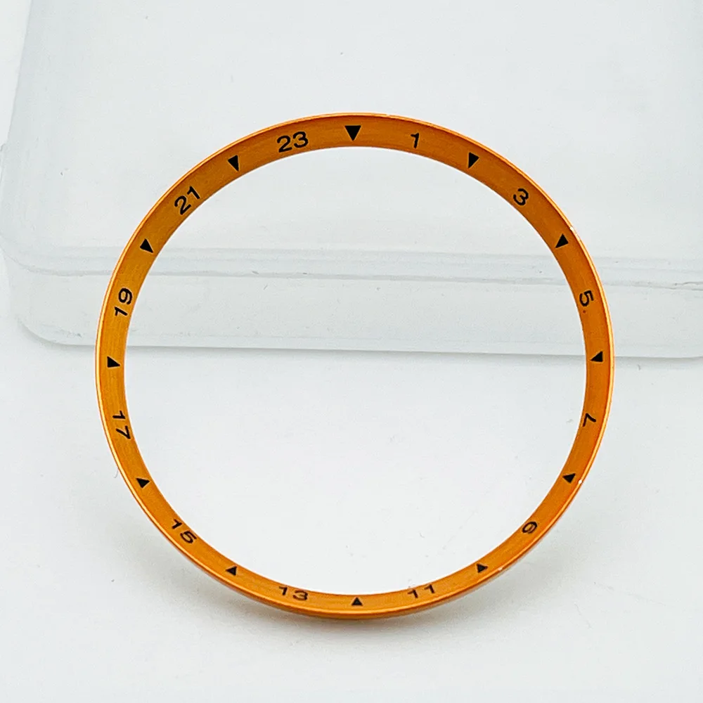 Customized 30.5mm Copper SKX007 Chapter Ring Fit For SKX007 SKX009 SRPD Watch Case Green Watch Inner Ring Case Chapter Ring