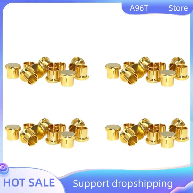 

A96T 32Pcs Gold Plated RCA Protection Cap Plug Short-Circuit Socket Phono Connector Shielding Plug Socket Protection Cover