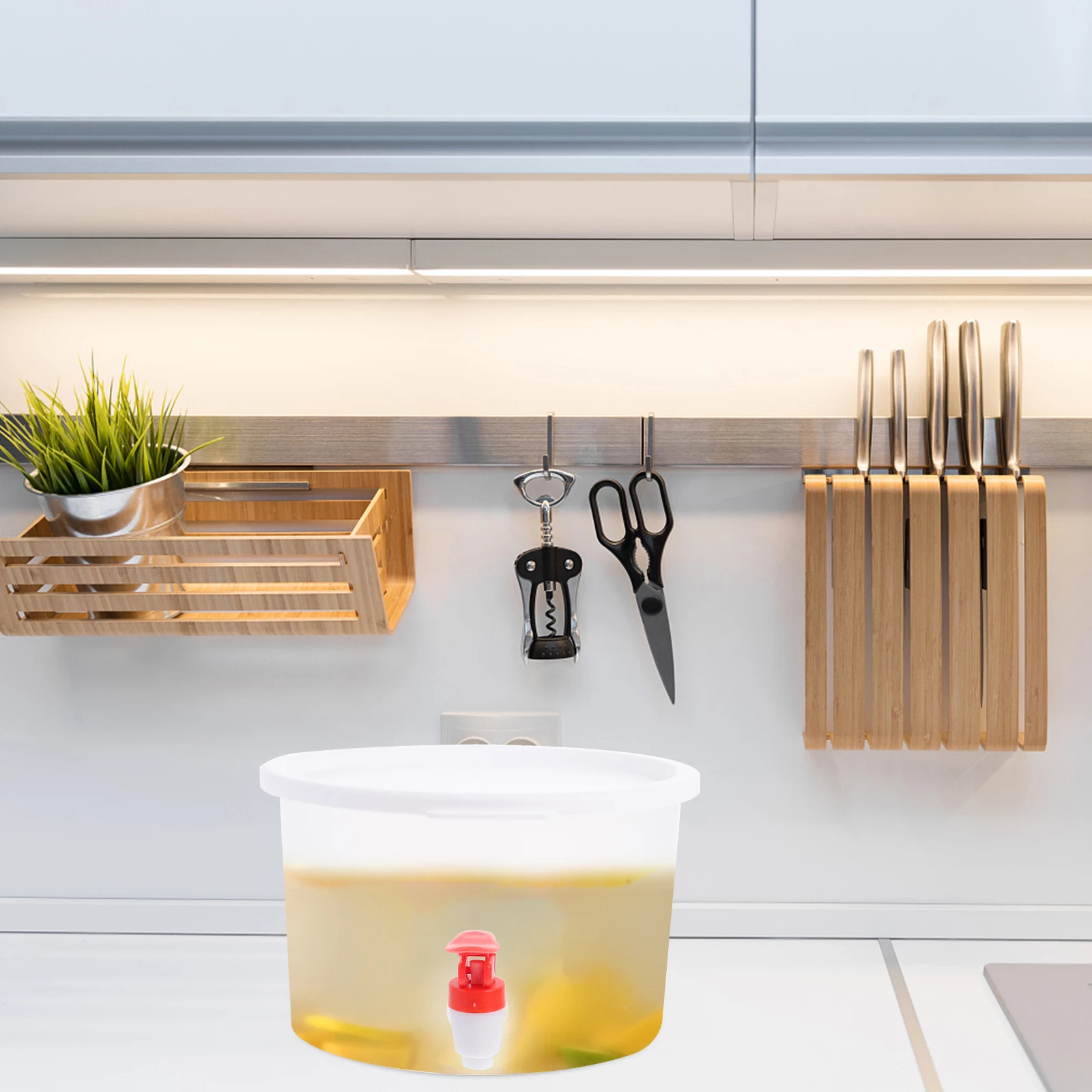 

3.5L Cold Kettle With Faucet For Home Hotel Restaurant Use Bucket Juice Jug Refrigerator Water Pitcher Kitchen Supply