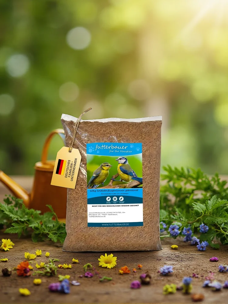 10kg getrocknete Soldatenfliegenlarven, Premium-Vogelfutter, Igel-Futter, Futter für Reptilien und Nagetiere, proteinreich