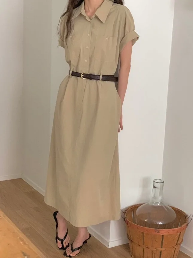 Neue Sommer Vintage Damen Dr Double ket Ba Split elastische Taille High-End-Sensation geeignet für verschiedene Eingriffe