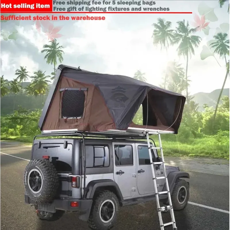 

Factory Hot Selling 2023 HOT China double layer camping outdoor family tents 210*210*125 4-5 Fully automatic car roof tent tente