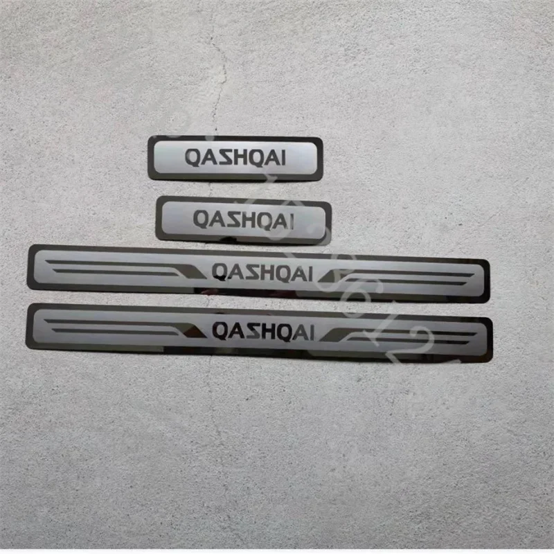 Stainless Steel Sticker Scuff Plate/Door Sill pedal bienvenidos For Nissan Qashqai J10 J11 2013-2024 Car Styling Accessories