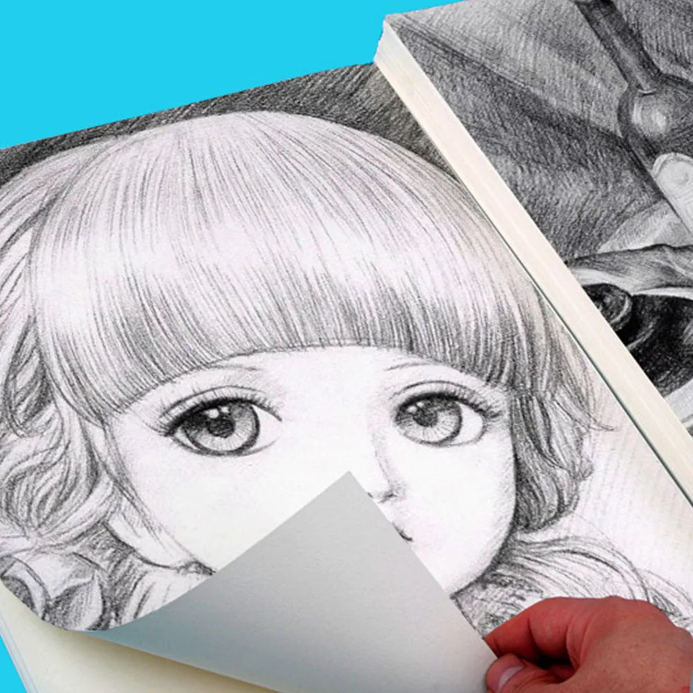 

40 Sheets Drawing Paper Sketch Watercolor for Kids Tracing Pad Gouache Painting
