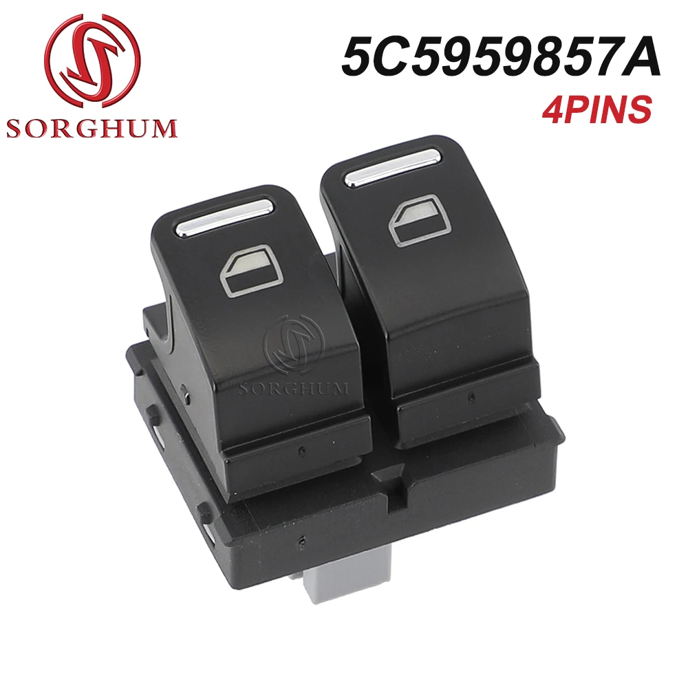 

SORGHUM 5C5959857A For VW Beetle Cabrio 2013 2014-2019 Power Master Window Switch Control Button OEM 5C5 959 857A 5C5 959 857 A