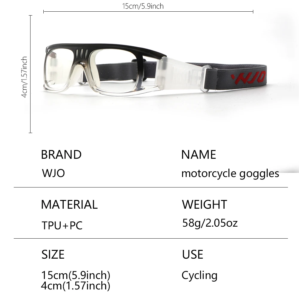 Outdoor Sports Goggles Impact-Resistant Dust-Proof Protective Eyewear for Basketball Football Cycling Multi-Sports Activities