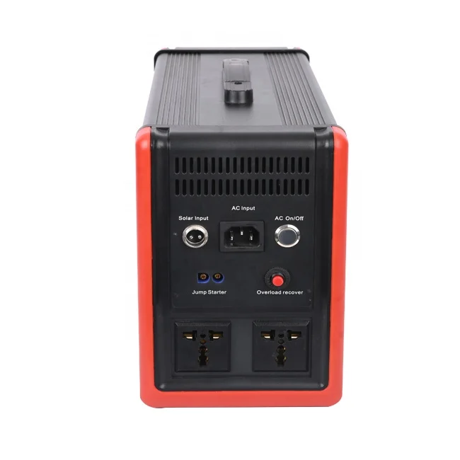 Outdoor 220v Lifepo4 Lithium Ion Cell High Capacity Portable Solar Power Station 1000w Camping Power Bank