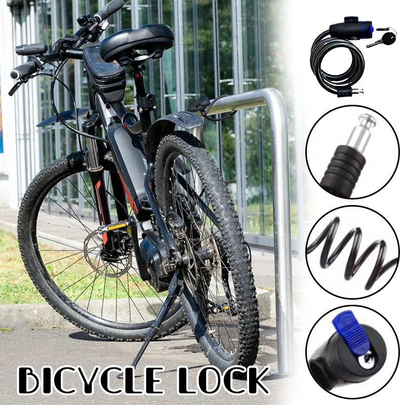 Bicycle Lock Outdoor Anti-Theft Bike Lock Weatherproof Heavy Duty Bicycle Lock Security Reinforce for Bicycle Motorcycle Scooter