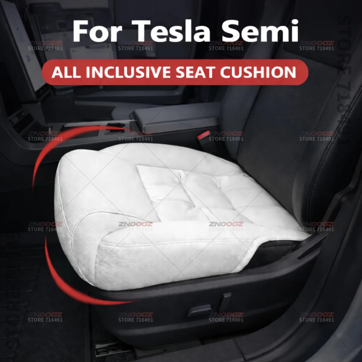 

Подушка-удлинитель для поддержки ног в автомобильном кресле, накладка на сиденье из пены с эффектом памяти, аксессуары для интерьера Tesla Semi