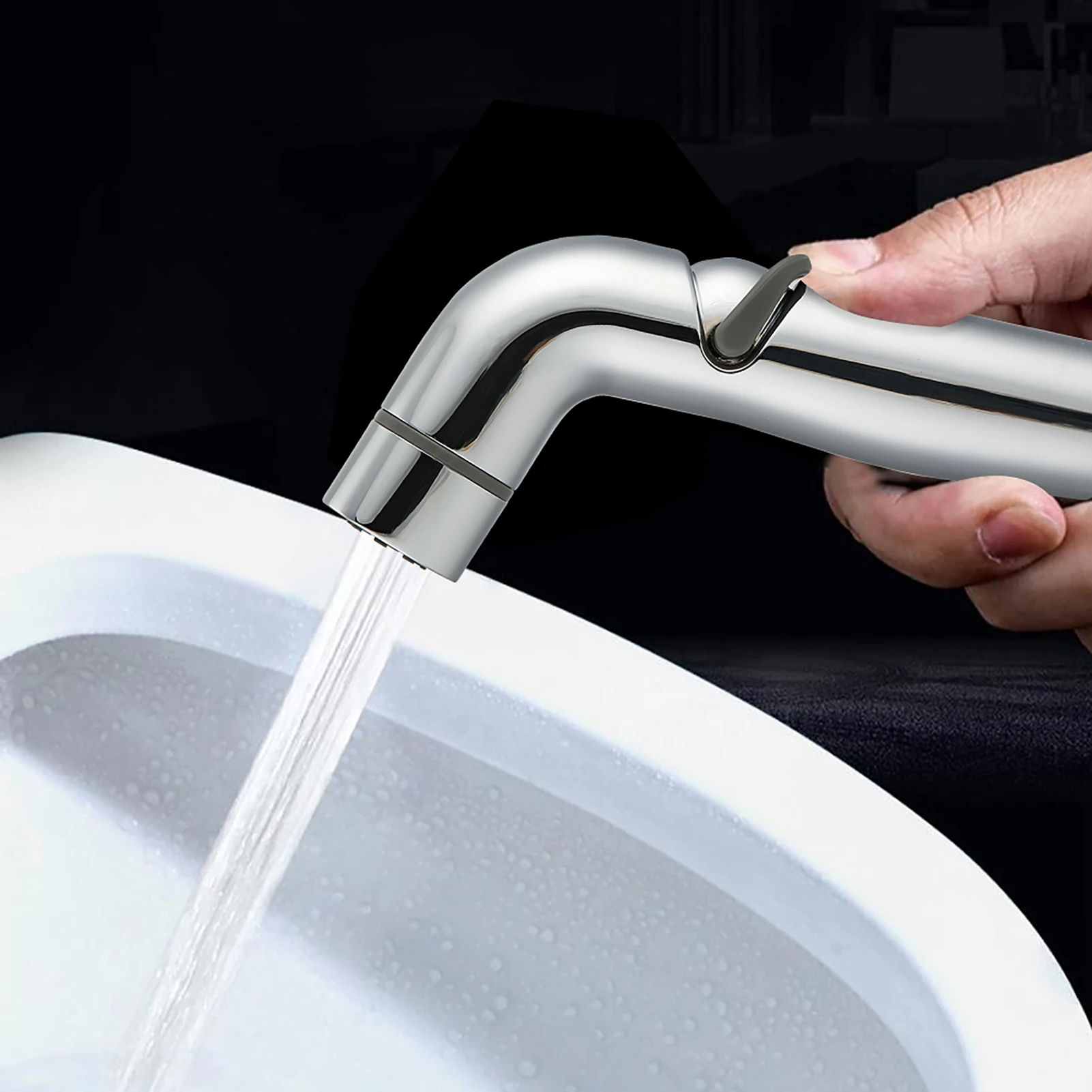 ABS Galvanik Handheld Einstellbare Bidet Sprayer Wc Bidet Spray Düse Badezimmer Zubehör