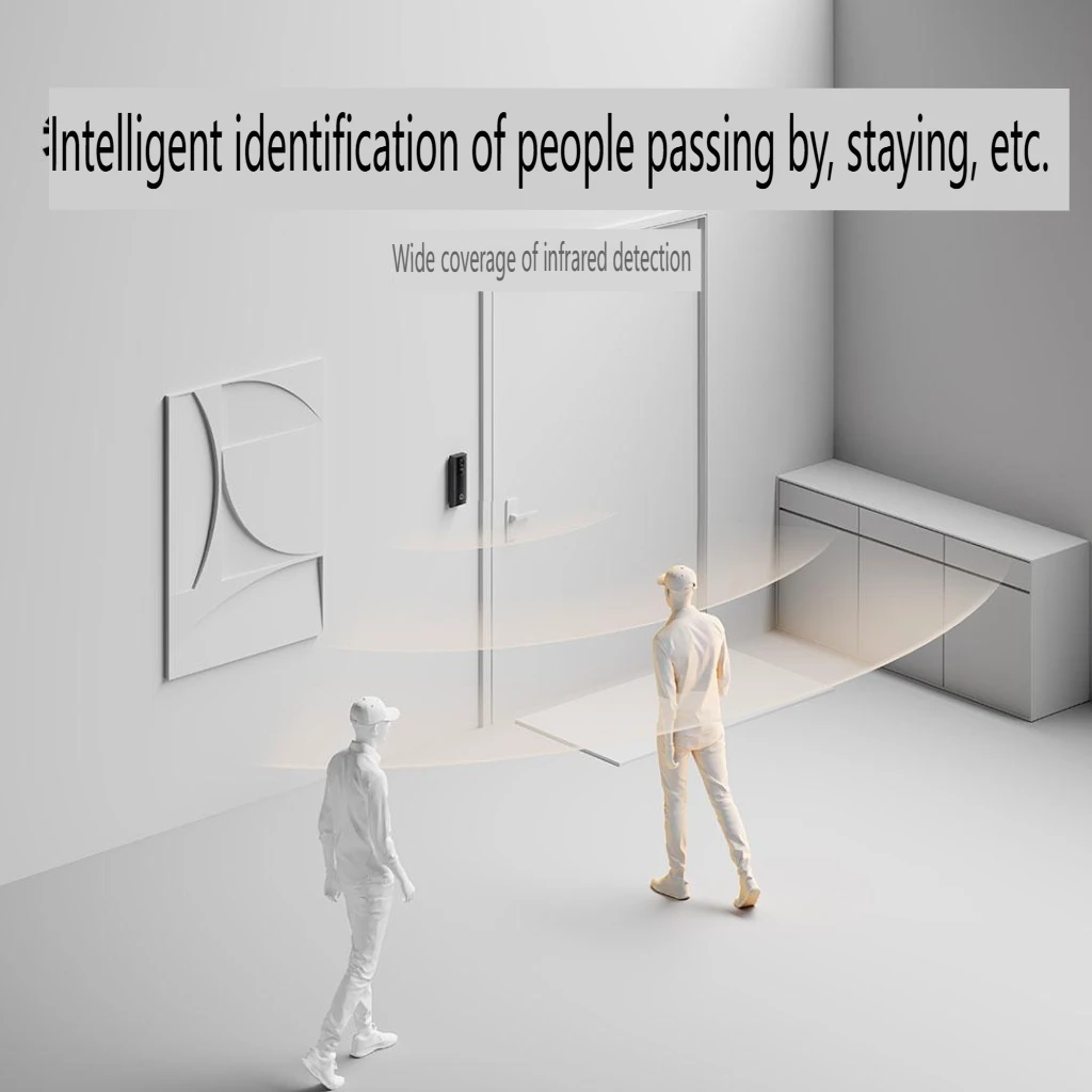 Xiaomi جرس الباب الذكي 4 عالي الوضوح الأشعة تحت الحمراء عدسة مزدوجة المنزل الذكي اللاسلكية عين القط كاميرا ثقب الباب العمل لتطبيق Mi Home #5