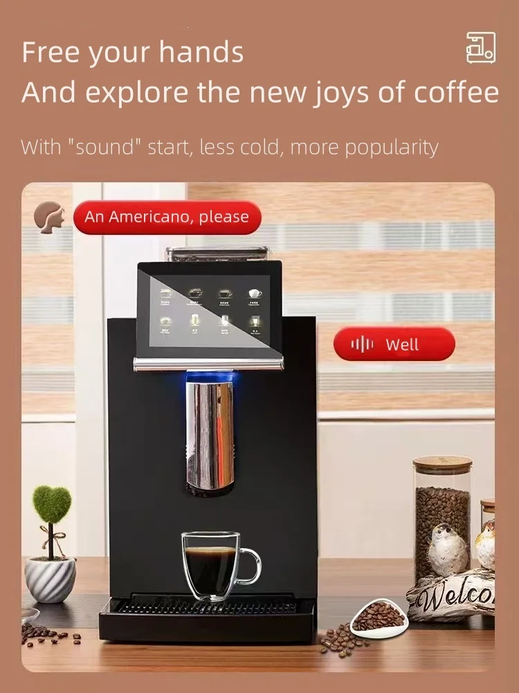 ZJZ Intelligent Espresso Coffee Maker Machine Fully Automatic LED Touch Screen Electric Coffee Maker Machine