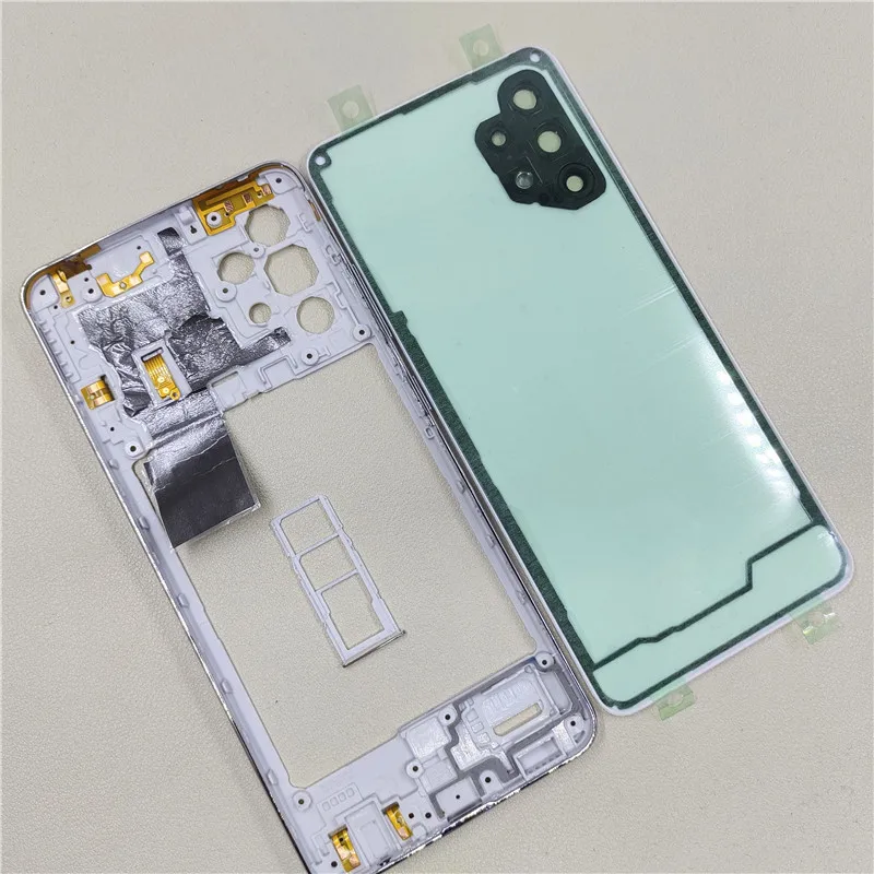 Phone Housing Middle Frame for Samsung Galaxy A32 4G A325 Battery Back Cover Case Panel Lid Rear Door with Camera Lens image 5