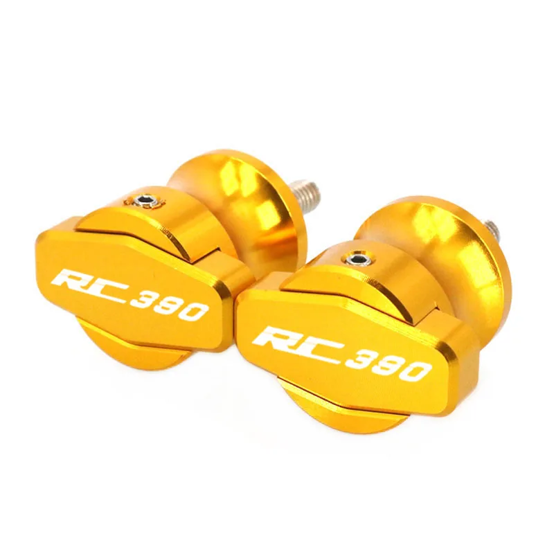 For RC390 RC 390 For DUKE 390 125 690 Motorcycle CNC M10 Swingarm Sliders Spools Paddock Stand Bobbins