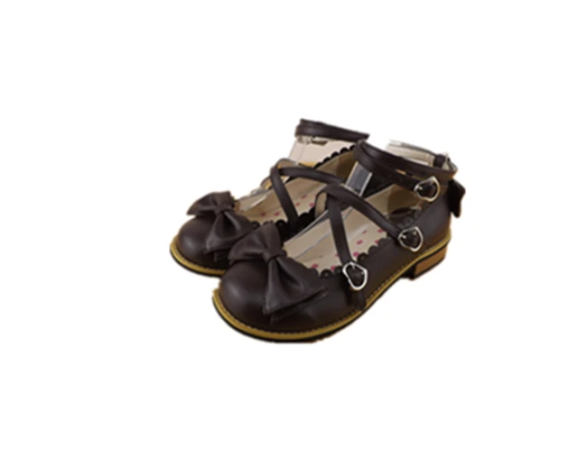 2026 جديد أحذية الحفلات الشاي لوليتا حذاء نسائي كعب منخفض رئيس مستدير الأميرة حذاء Bowknot الأميرة Kawaii فتاة النساء الأحذية #5