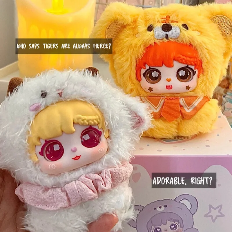 2025 Baby Three Sanmi Little Treasure Hand In Hand Serie Plüsch Blind Box Niedliches Mini Plüschtier Desktop Ornament Kawaii Spielzeug Geschenke