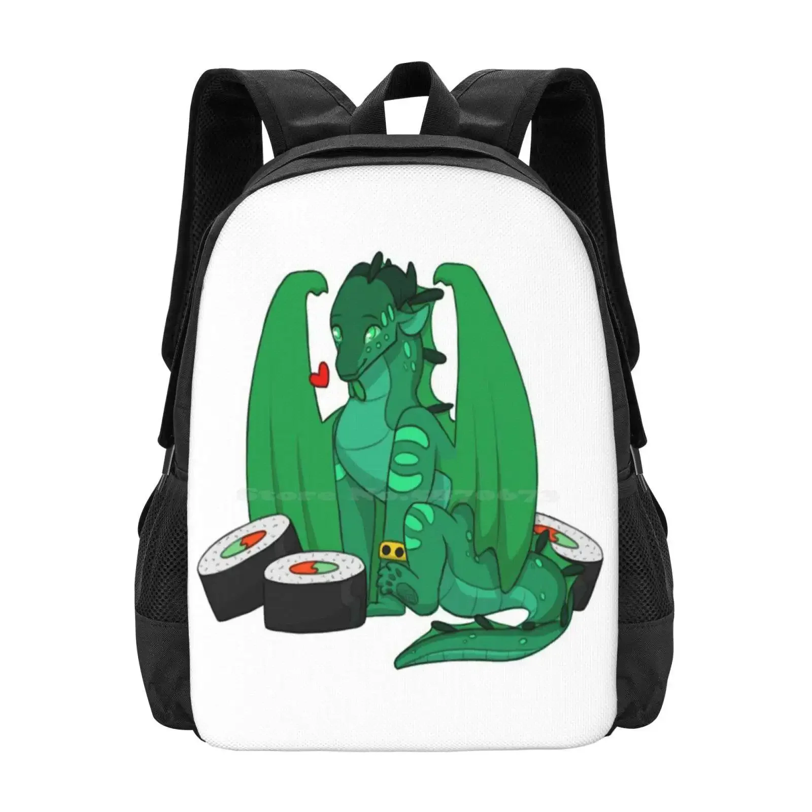 

Turtle And Sushi Hot Sale Schoolbag Backpack Fashion Bags Wings Of Fire Sushi Wof Turtle Cyprus Tui Sutherland Cute Dragons
