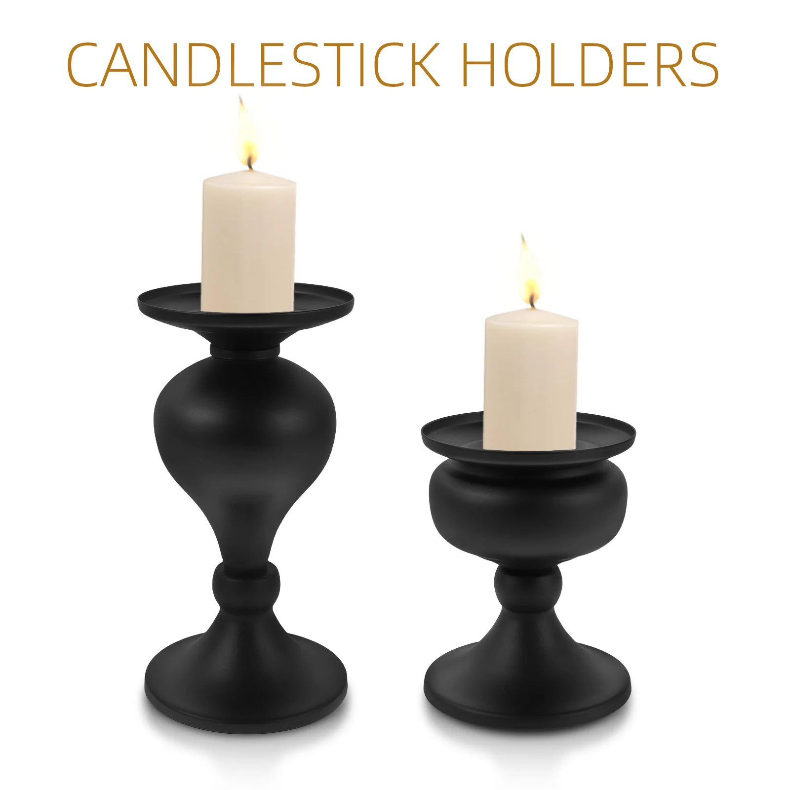 2 قطعة أصحاب المعادن خمر أنيقة تفتق حامل الجدول محور الزفاف عشاء ديكور حامل شمعدان الجدول #5