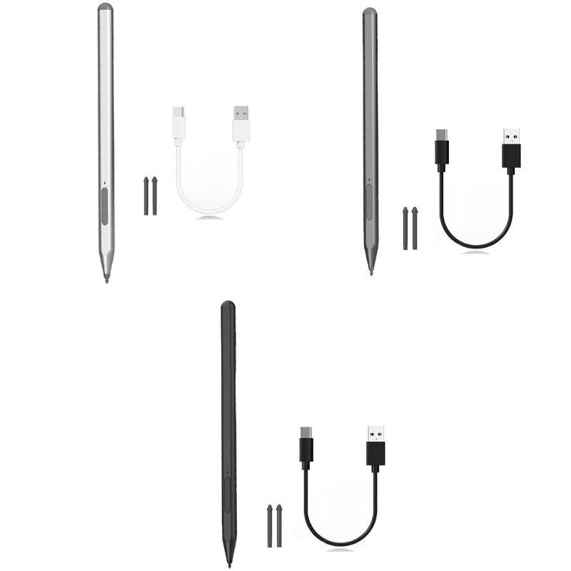 Tablet Styluses Pen 1024Pressure Levels Replaceable Tip for Go/Laptop