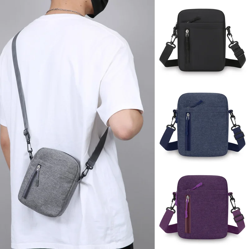 

New Simple and Lightweight Mobile Phone Bag, Lightweight Multi-compartment Cash Register Bag, Casual and Versatile Shoulder Bag