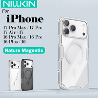 Nillkin For iPhone 17 Pro Max 17 Air 16 Pro Max 17Pro 16Pro Nature Pro Magnetic Transparent TPU Frame Cover Phone Case