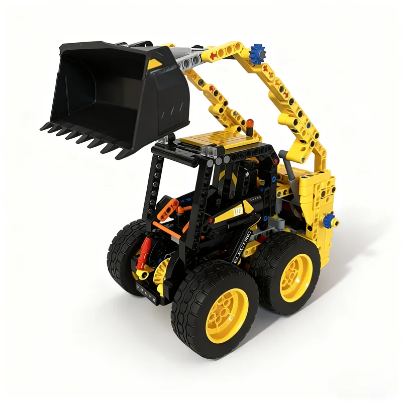 650pcs MOC Skid Steer Loader Technical Model Building Blocks Construction Idea Education Brick Toys Festival Gifts