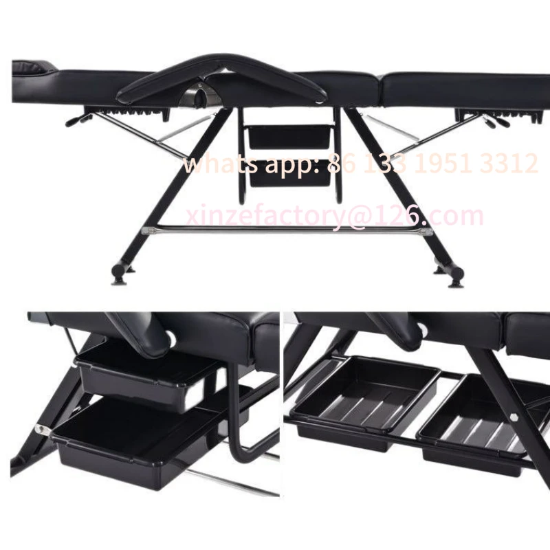 Cama de belleza móvil plegable para el hogar personalizable, cama especial portátil para salón de belleza plegable