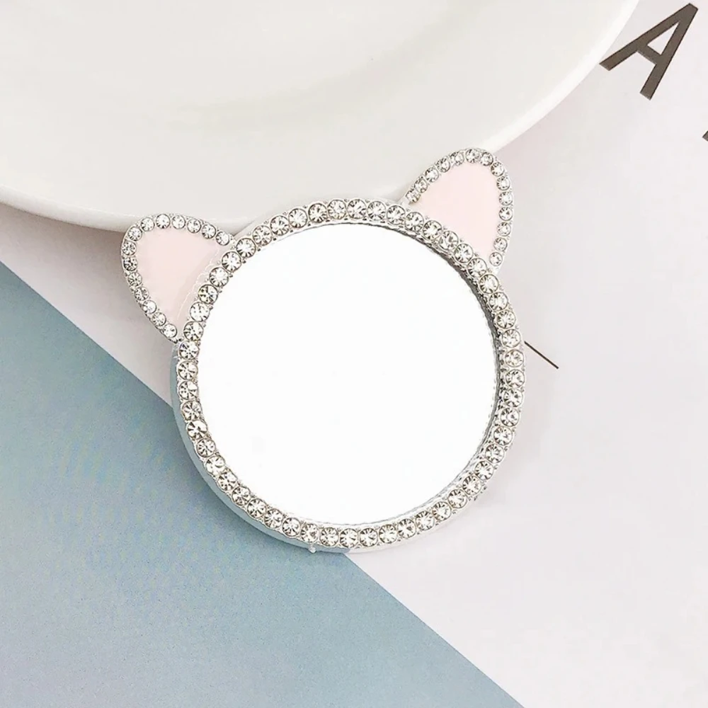 Bonito coração flor espelho griptok suporte para iphone 15 14 samsung universal acessórios do telefone suporte do telefone aperto tok suporte