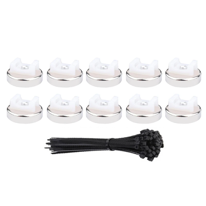 

20Pieces Practical Strong Cable Tie Holders Base for Desk Car Home Cord Organization Without Tool Need