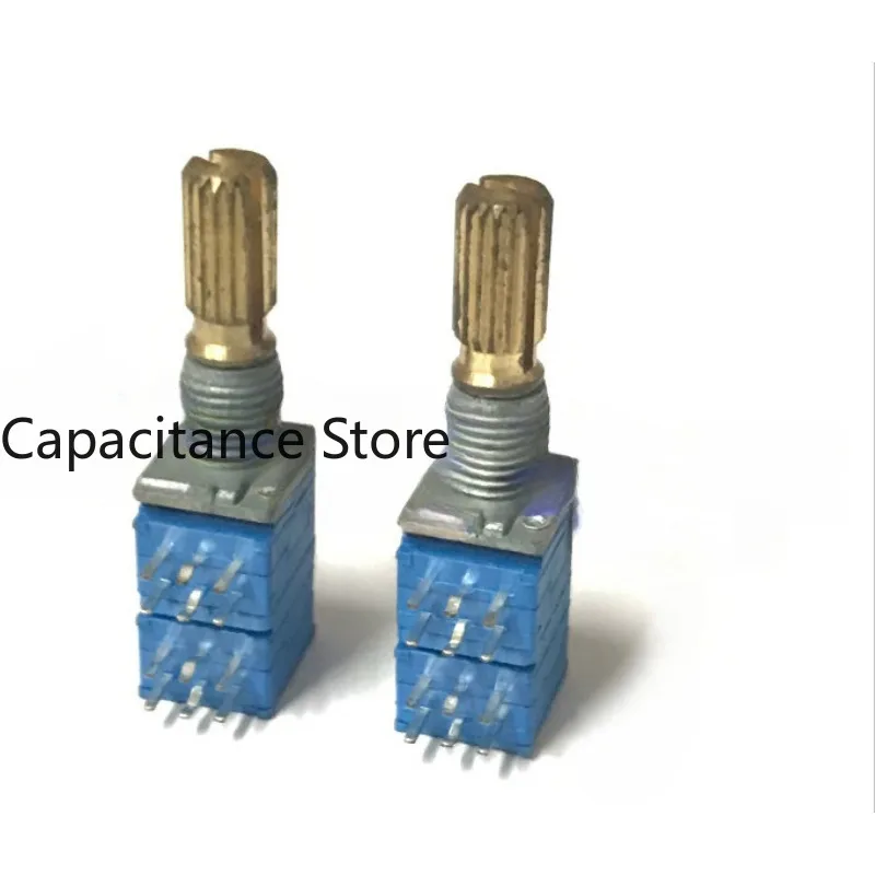 5PCS Precision potentiometer 4-channel four channel A20K audio amplifier volume  shaft length 20mm