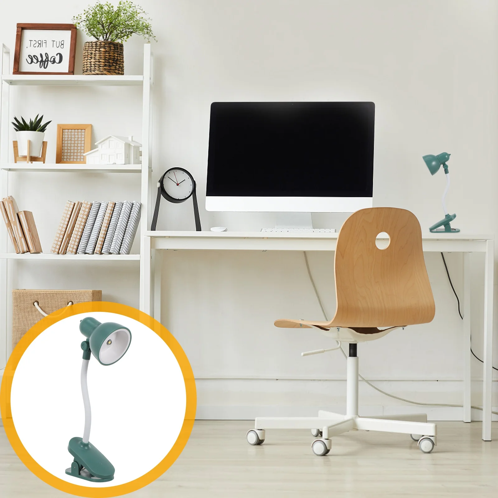 

Adjustable Clip Lights Lamp for Studying and Working with Eye-Protecting Beads Lamp Foldable Clip-on Light