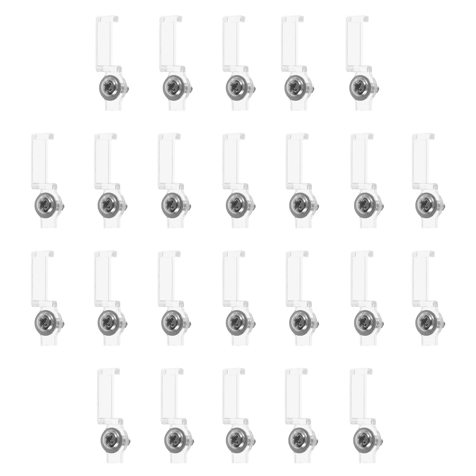 

100Pcs LED Strip Light Clips 8Mm Wide Mounting Brackets Secure Screw-Fixed Light Strip Holders for DIY Lighting Projects