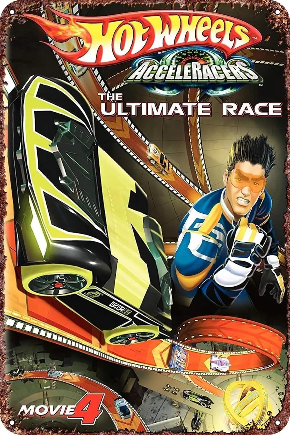 AcceleRacers: The Ultimate Race Fun Retro Tin Sign Poster Bar Restaurant Cafe Wall Decoration Home Art es